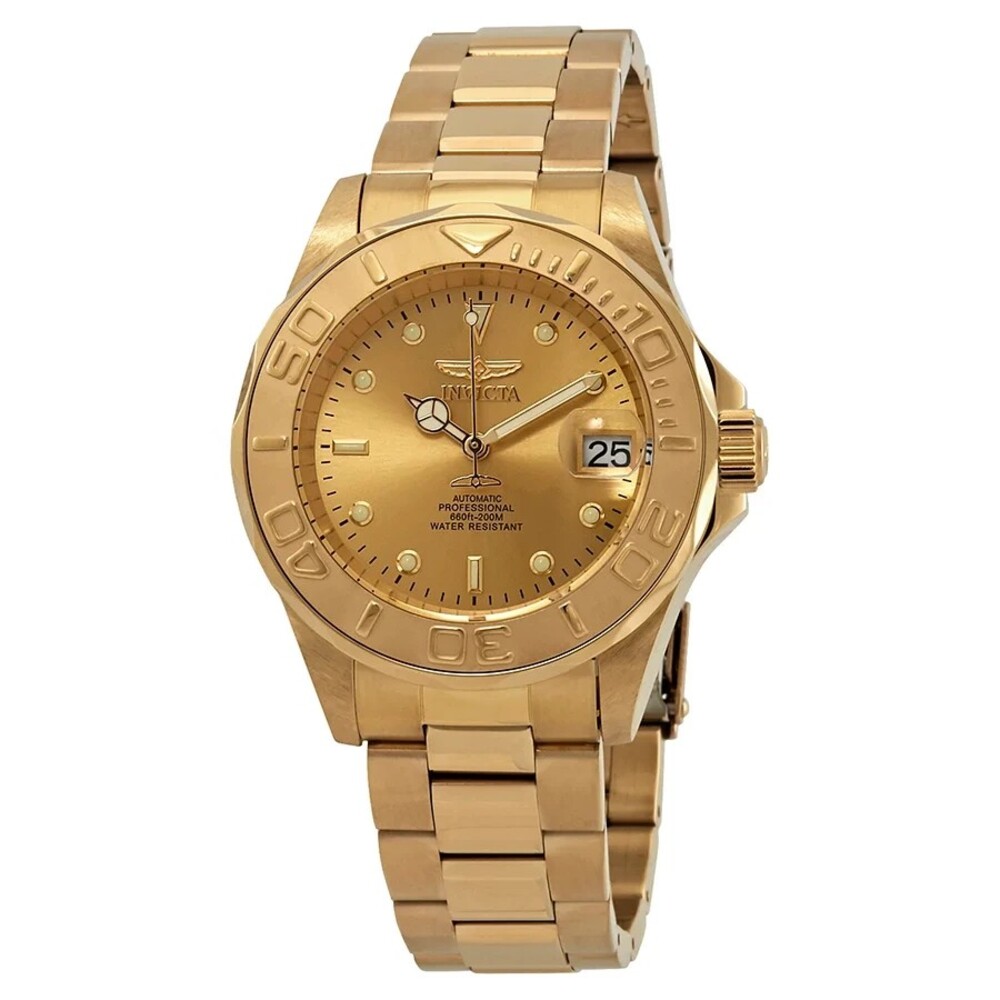 Invicta Pro Diver Gold Dial Gold PVD Men's Watch 13929